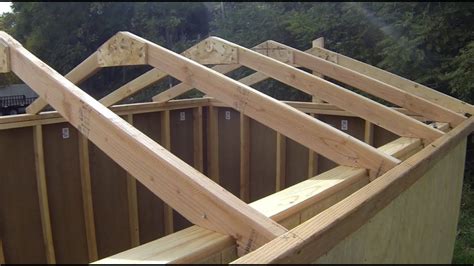 how to build gable roof trusses for a shed